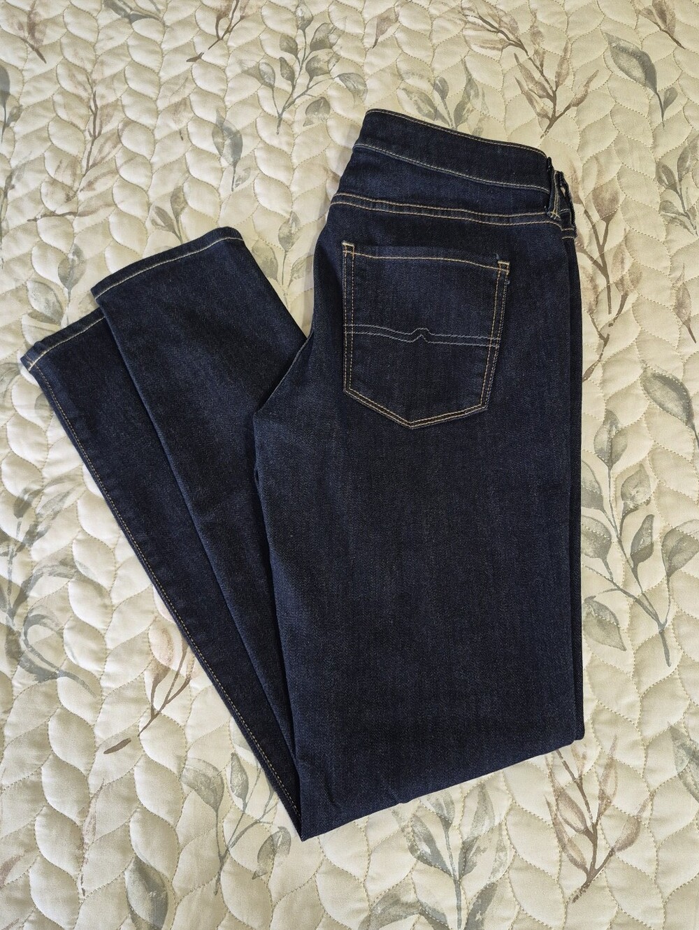 Junior's Super Skinny Arizona Jeans in Dark Indigo Stretch Denim